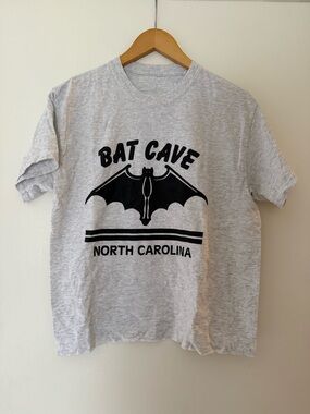 Gray 'Bat Cave North Carolina' Graphic Tee - Black Print